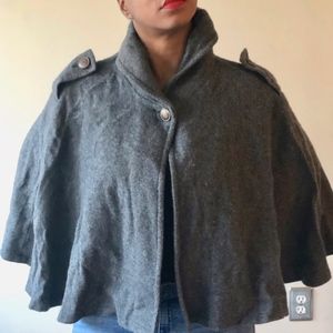 WOMAN'S GRAY PONCHO CAPE SOLD